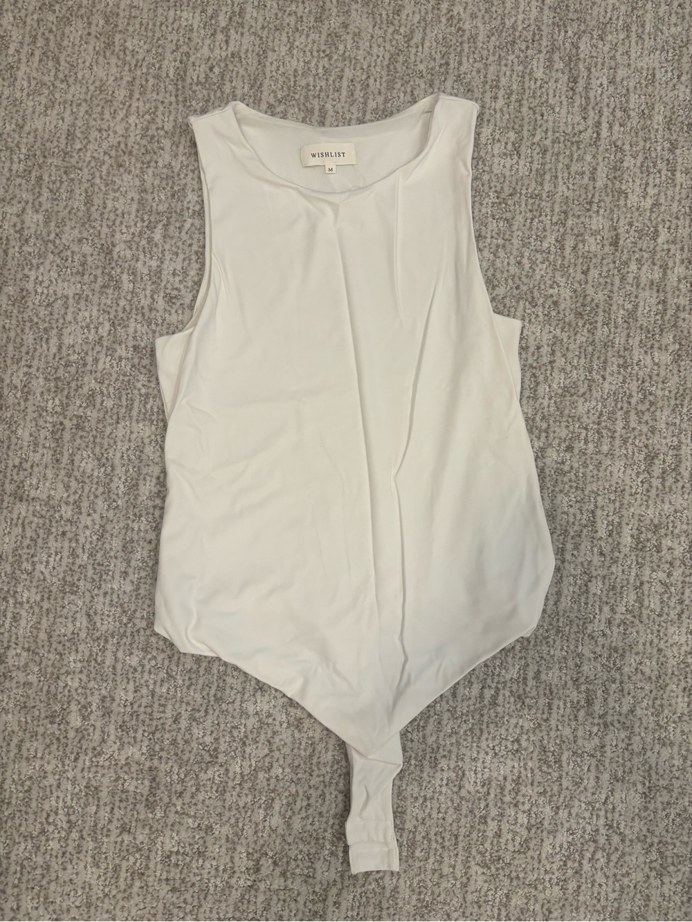 Wishlist White Sleeveless Bodysuit — Scoop Neck Tank *Never Worn!*